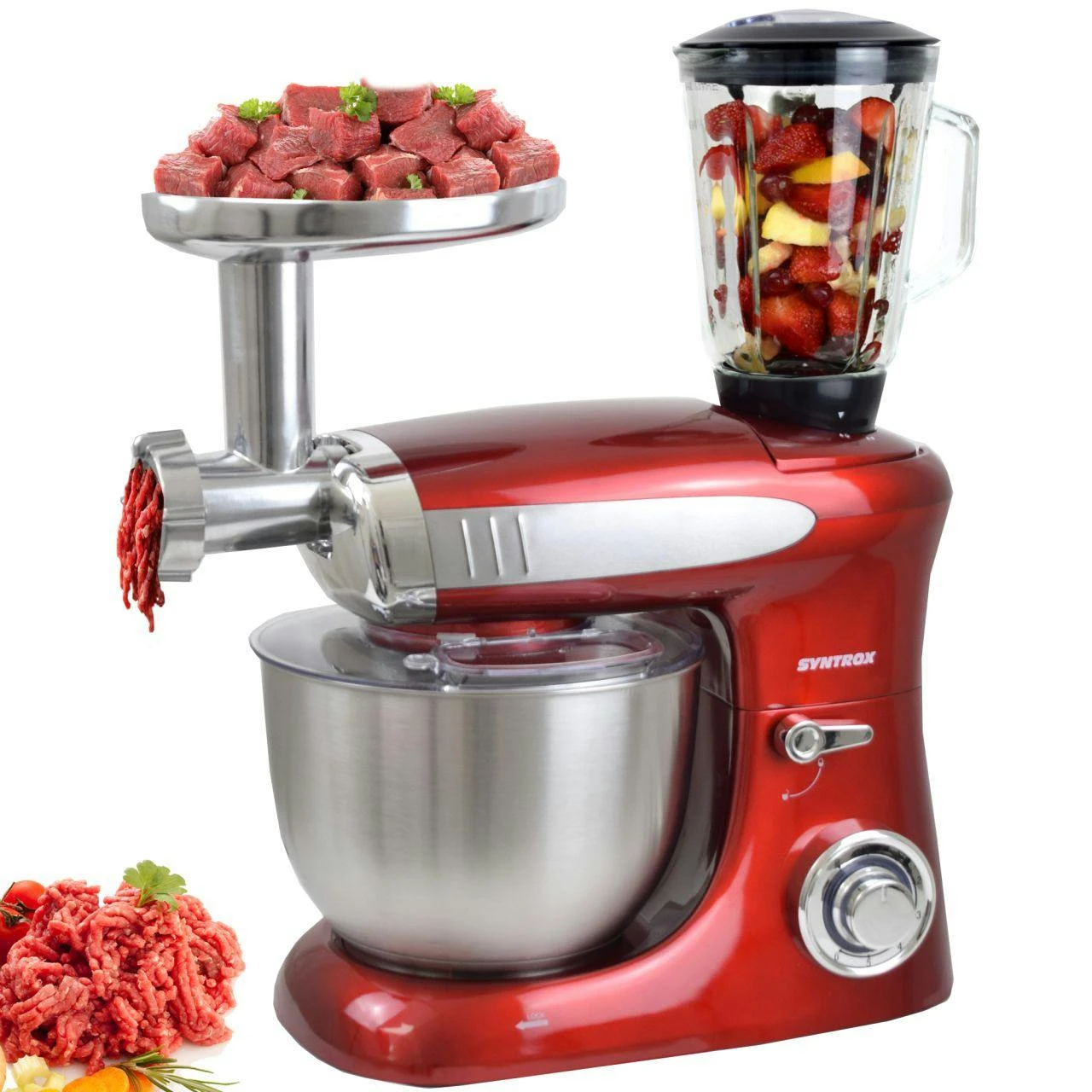 Küchenmaschine Deluxe Fleischwolf & Mixer – Bild 3