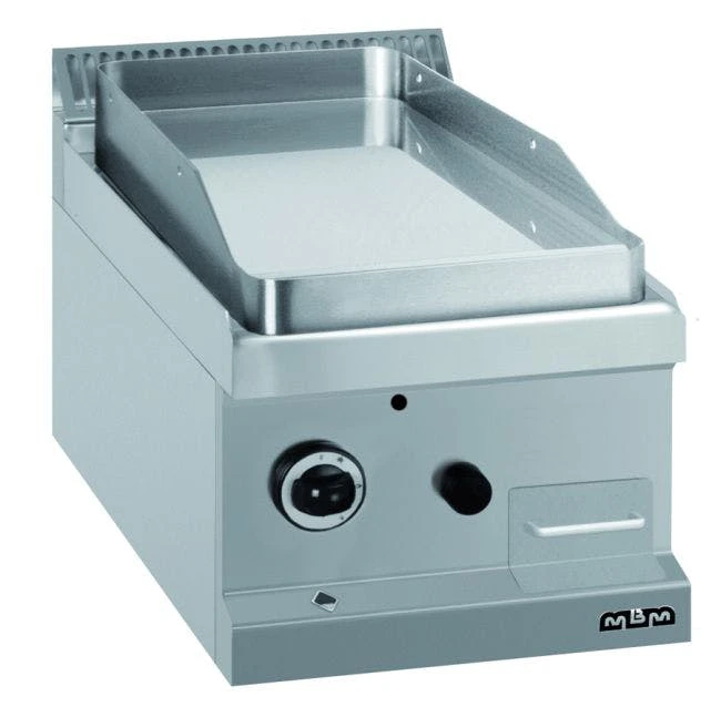 MBM Auftisch-Gas-Grillplatte , Stahl Glatt 5,5 KW – Bild 2