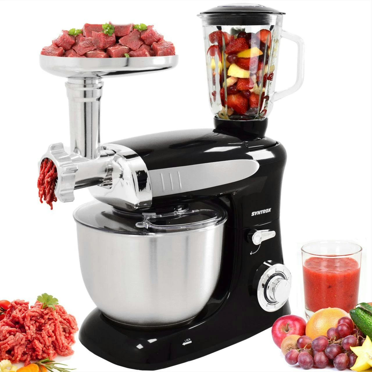 Küchenmaschine Zosma Fleischwolf & Mixer – Bild 2